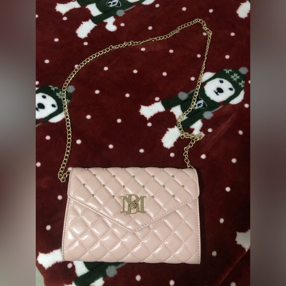 Badgley Mischka Diamond Quilt Convertible Crossbody Bag